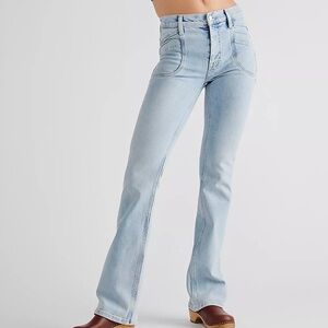 We The Free Aiden  Light Blue Flare Jeans